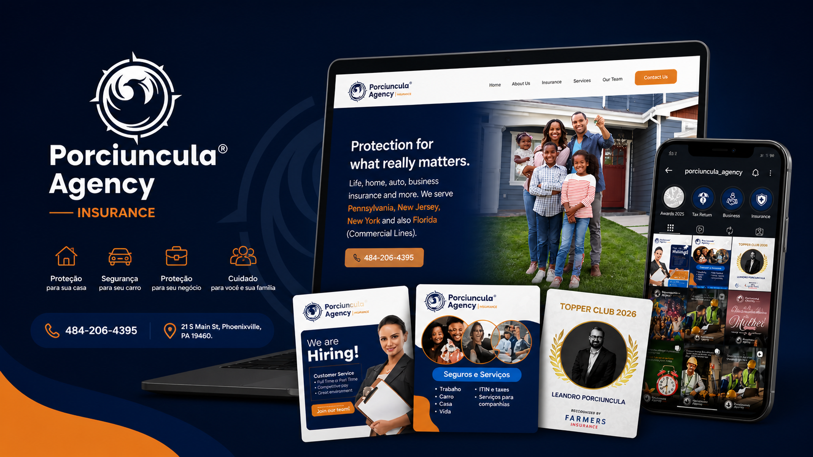 Porciuncula Agency — Brand + Site + Social